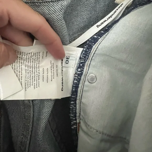 Alexander Wang Blue Denim Jeans size 30 - Picture 3 of 6